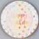Paper plate "Happy Birthday", peas, set of 6 pcs., Multi -colored