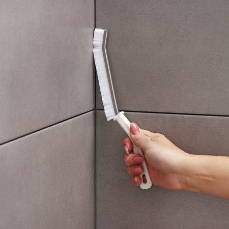 Brush for cleaning narrow places of the share, 23 × 2 cm, white color