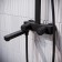 Shower system IDDIS Slide Sliblbti06, Push Control, Tropical Shower, Black