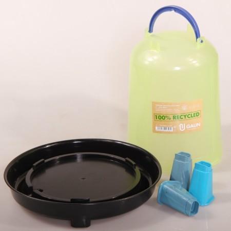 Vacuum drinking eco recycled 8 liter with handle on legs-1
