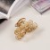 Hair crab "Florian" (set of 3 pcs) flowers, 6.5 and 4 cm, light brown