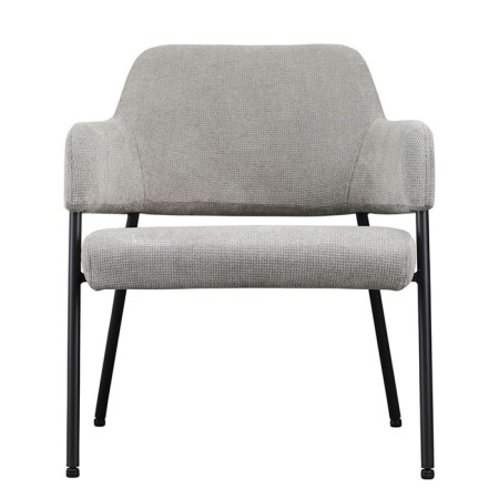 Wendy armchair, 640 × 685 × 740 mm, textured Shenill, color gray color-7