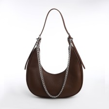Bag Women's Sobo on the zipper Textura, average size, brown color