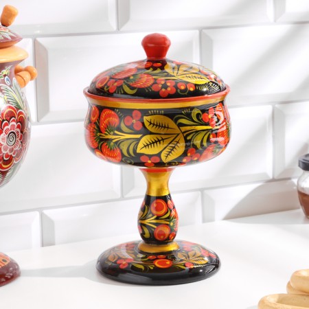 Vase "Jam", 15x11 cm, Khokhloma-1