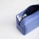 Cosmetic bag with lightning, textura, blue color