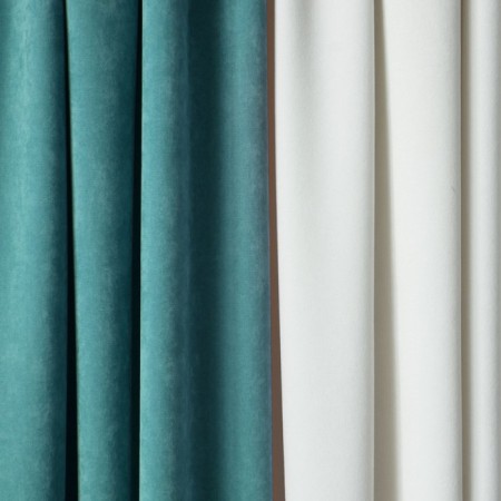 Kerti curtain set, 2x200x270 cm size, turquoise/white color-1