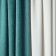 Kerti curtain set, 2x200x270 cm size, turquoise/white color