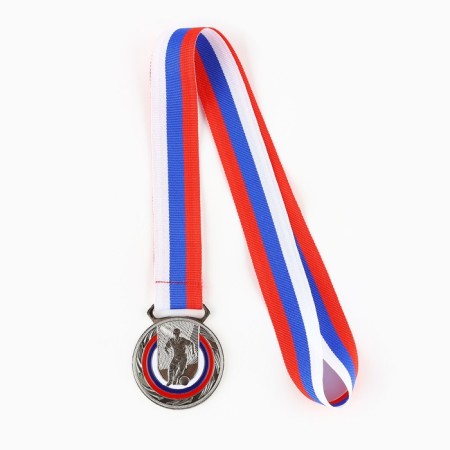 Thematic medal 197 "Football", silver, d = 5 cm-3
