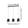 Suspended ceiling lamp Bolivia, 3x40W E27