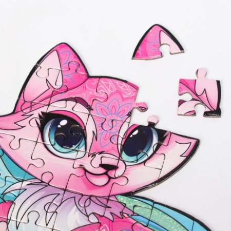 Gift set for a girl with puzzles "Doll"-2