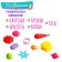 BEADS set decorations set, 65 elements