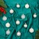 Set of balls plastic D-5 cm, 12 pcs "Frosty Night" silver white