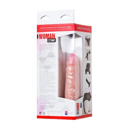 Strap -on LoveToy with nozzles, bodily color-16