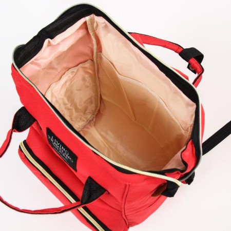 Women's backpack with thermal carman, thermal mosque - portfolio, red color-6