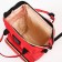 Women's backpack with thermal carman, thermal mosque - portfolio, red color