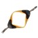 Super-furry harness with reflective firmware, girth 48-54 cm, orange