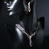 Set 2 objects: earrings, Kilence “Listopad” thin rhombus, burgundy-white color in silver, 45 cm