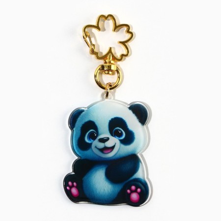 Acrylic key a keychain "Panda", 4.1 x 5.4 cm-7