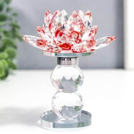 Souvenir glass "Lotus on the pedestal" rotates 10.5x8.5x8.5 cm-1