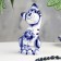 Souvenir "Cat with a cat", 2 pcs, gzhel