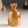Polystone souvenir "Bronze Dragon in a barrel with coins" MIX 6.1x4.8x9 cm