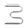 Water weaving water, M-shaped, 500x400 mm, with a shelf, d = 32 mm, external. thread 1 "