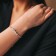 Bracelet with rhinestones "Zircon" Izvsk, path, white color in gold, 15cm