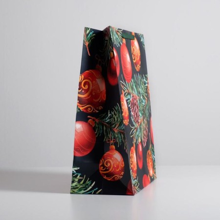 Laminated vertical "New Year's Night", XL 40 x 49 x 19 cm, New Year-1