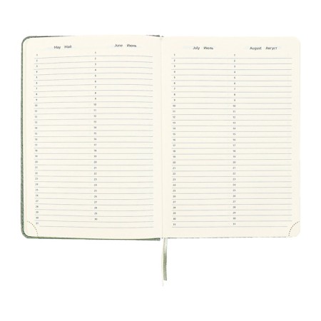 Gift Davente.clair: Diaoon Lowed A5 136 sheets, hard cover, block 70, green + ballpoint pen-9