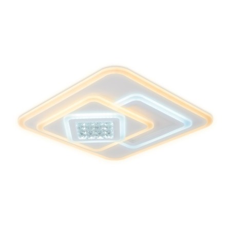 LED ceiling LED with crystal Ambrella Light, Ice, FA255, LED, 118 W, 8850LUM, 3000-6400K, white, matte color