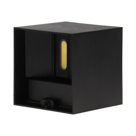 Facade lamp "Cube", FSD-062, 6 W, 4000K, Regulation. Ray, IP65, 220 V, plastic, black 100842-9