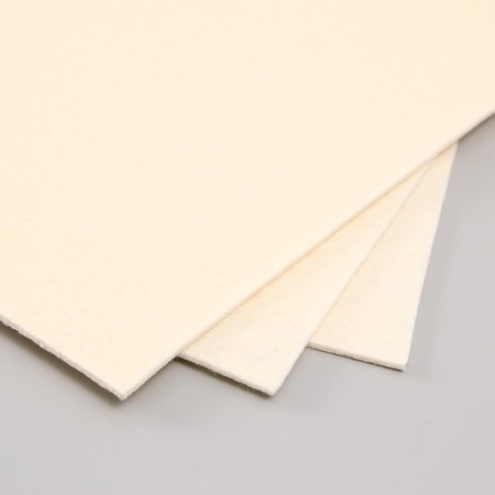 A set of hard felt "Astra" (3 pcs) milk, 3 mm, 20x30 cm-2