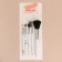 A set of makeup brushes "marble", 5 objects, white/black color