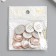 Decor for creativity plastic, rhinestones "Pearl oval" set of 10 pcs 2x2.3 cm