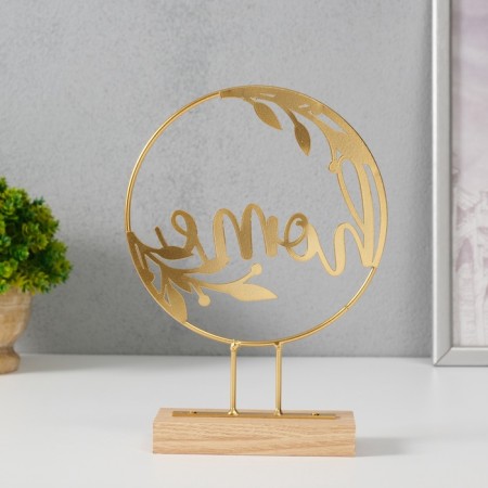 Souvenir Metal "House" gold 5x15.5x21 cm-3