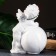 Figure "Angel on a ball with a rose" 18x14cm