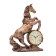 Table hours "Fireplace. Horse", discrete move, 27 x 12 x 36.5 cm