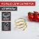 Ring for napkins "Spiral", 4.5 × 4 cm, gold color