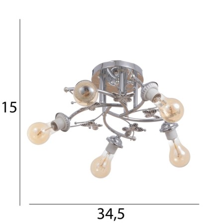GITA CHITE BP 5x40W E27 Chrome Model: 2800104-8