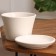 Flower pot "Siena" white 0.8 liters
