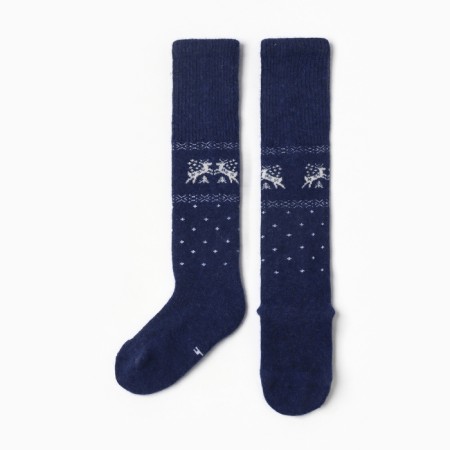 Golphs for children from Mongolian wool, blue color, 5-7 years old