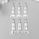 Decor for creativity Metal "Rocket" silver G37554 5x1.5 cm