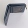 Women's wallet on the button, blue color