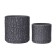 Round pot for flowers, 4 liter charcoal 20.5x20x20cm