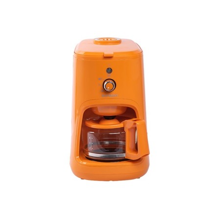 Oursson CM0400G/OR Coffee machine, drop, 900 watts, 600 ml, auto shutdown, orange-1