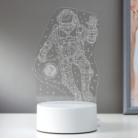 Cosmonaut lamp Led RGB from a network 9.5x10x21 cm Risalux-2