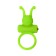 The erection ring on the penis Toyfa A-Toys, silicone, green color, d = 3.1 cm
