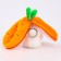 Soft toy "Bunny-carrot" on a key fob, 11 cm