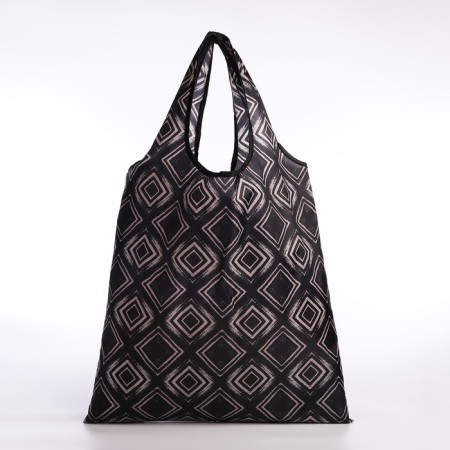 Household bag without fastening, black color-2