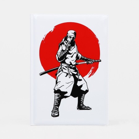 Passport cover, white/red color